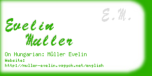 evelin muller business card